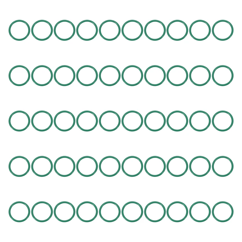 50Pcs Fluorine Rubber O-Ring 16mm OD 13mm ID 1.5mm Width,FKM Seal Gasket,Green