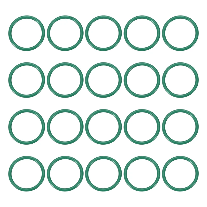 20Pcs Fluorine Rubber O-Ring 16mm OD 13mm ID 1.5mm Width,FKM Seal Gasket,Green