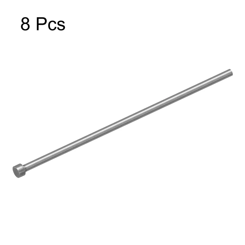 Straight Ejector Pins, 5mm Dia 65Mn Steel Round Tip Punch 150 Long 8Pcs