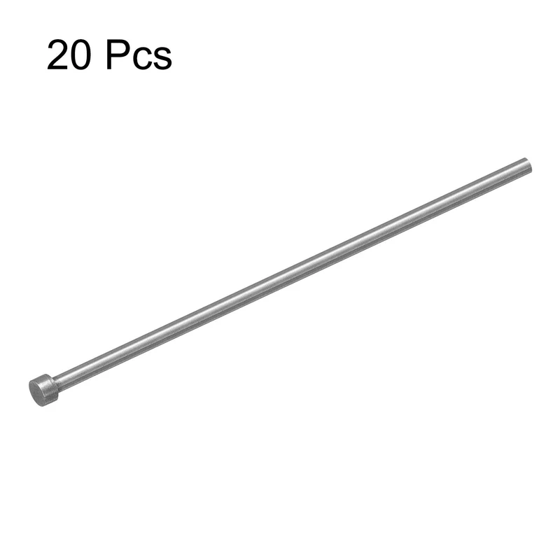Straight Ejector Pins, 5mm Dia 65Mn Steel Round Tip Punch 150 Long 20Pcs