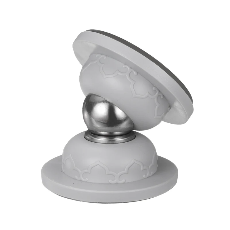 1.9" Magnetic Door Stoppers Silicone Door Stop with Adhesive Gray