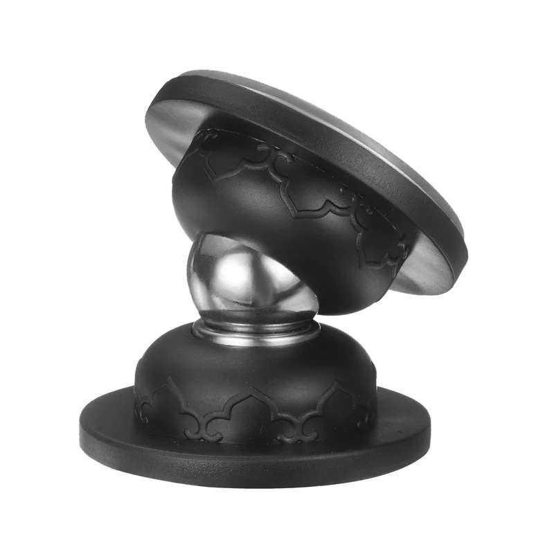 1.9" Magnetic Door Stoppers Silicone Door Stop with Adhesive Black