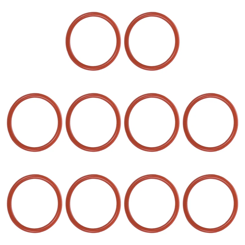 30Pcs Silicone O-Ring 40mm OD 34mm ID 3mm Width VMQ Sealing Gasket, Red