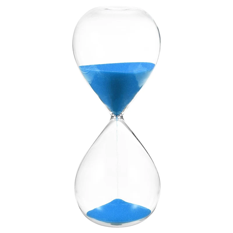 30 Minutes Sand Timer, Watch High Glass Sandglass Timer, Dark Blue