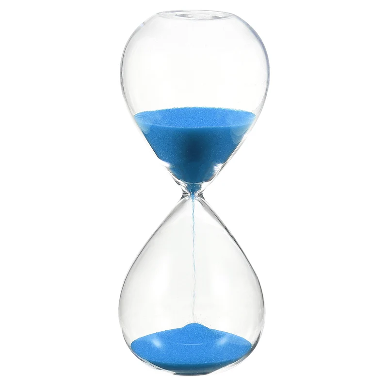 15 Minutes Sand Timer, Watch High Glass Sandglass Timer, Dark Blue