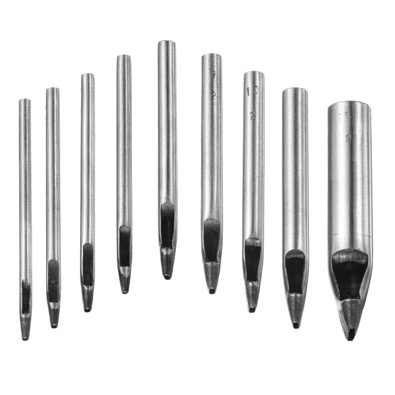 Oval Hole Punch Set 2mm Leather Hollow Cutter Kit Oblong Punch Die