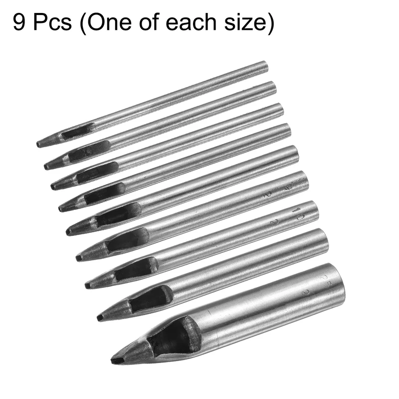 Oval Hole Punch Set 2mm Leather Hollow Cutter Kit Oblong Punch Die
