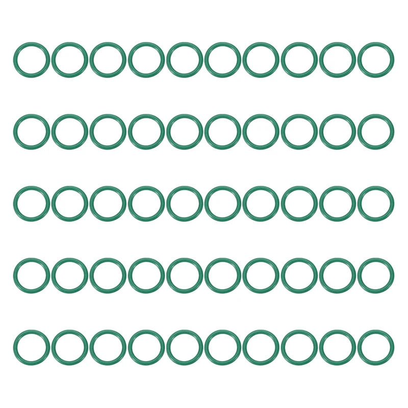 50Pcs Fluorine Rubber O-Ring 12mm OD 9mm ID 1.5mm Width,FKM Seal Gasket,Green