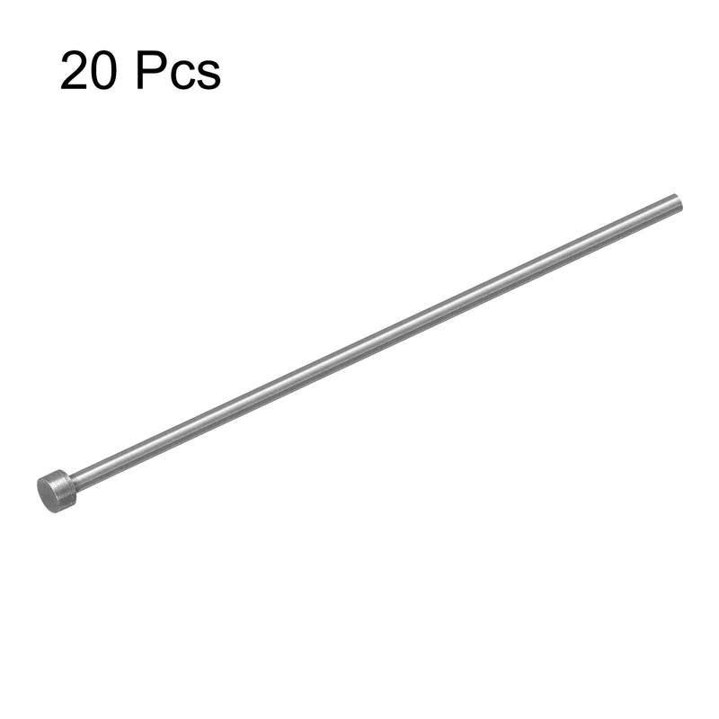 Straight Ejector Pins, 4mm Dia 65Mn Steel Round Tip Punch 150 Long 20Pcs