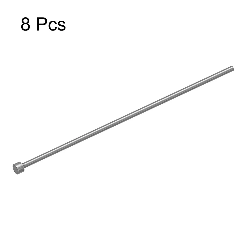 Straight Ejector Pins, 3mm Dia 65Mn Steel Round Tip Punch 150 Long 8Pcs