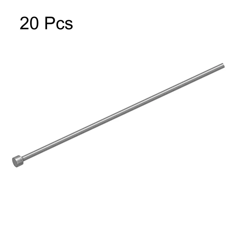 Straight Ejector Pins, 3mm Dia 65Mn Steel Round Tip Punch 150 Long 20Pcs