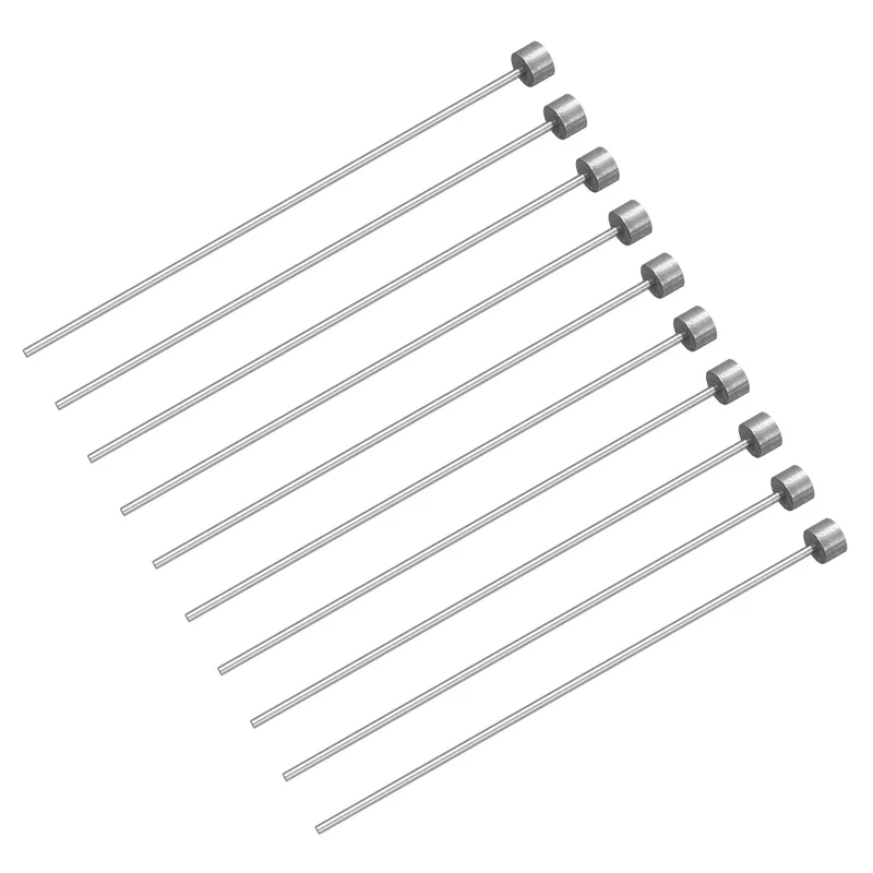 10Pcs Straight Ejector Pins, 1mm Dia. SKD61 Round Tip Punch 100mm Long