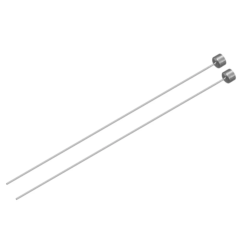 2Pcs Straight Ejector Pins, 0.9mm Dia. SKD61 Round Tip Punch 100mm Long