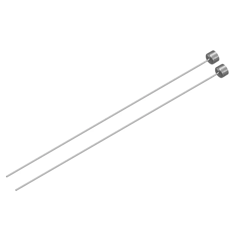 2Pcs Straight Ejector Pins, 0.7mm (0.028") Dia. SKD61 Round Tip Punch 100mm (4") Long for Mechanical Maintenance