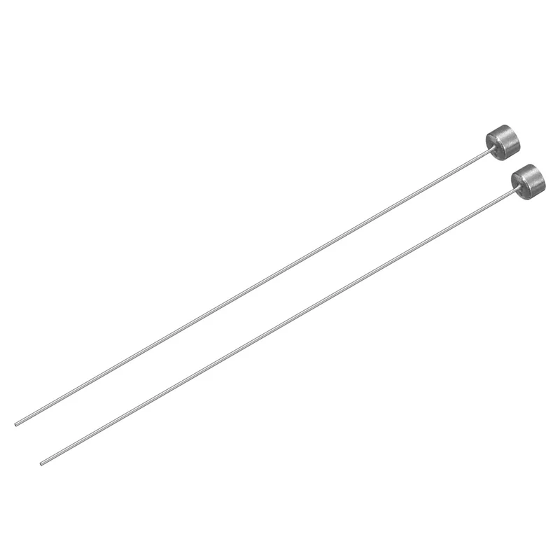 2Pcs Straight Ejector Pins, 0.6mm (0.024") Dia. SKD61 Round Tip Punch 100mm (4") Long for Mechanical Maintenance