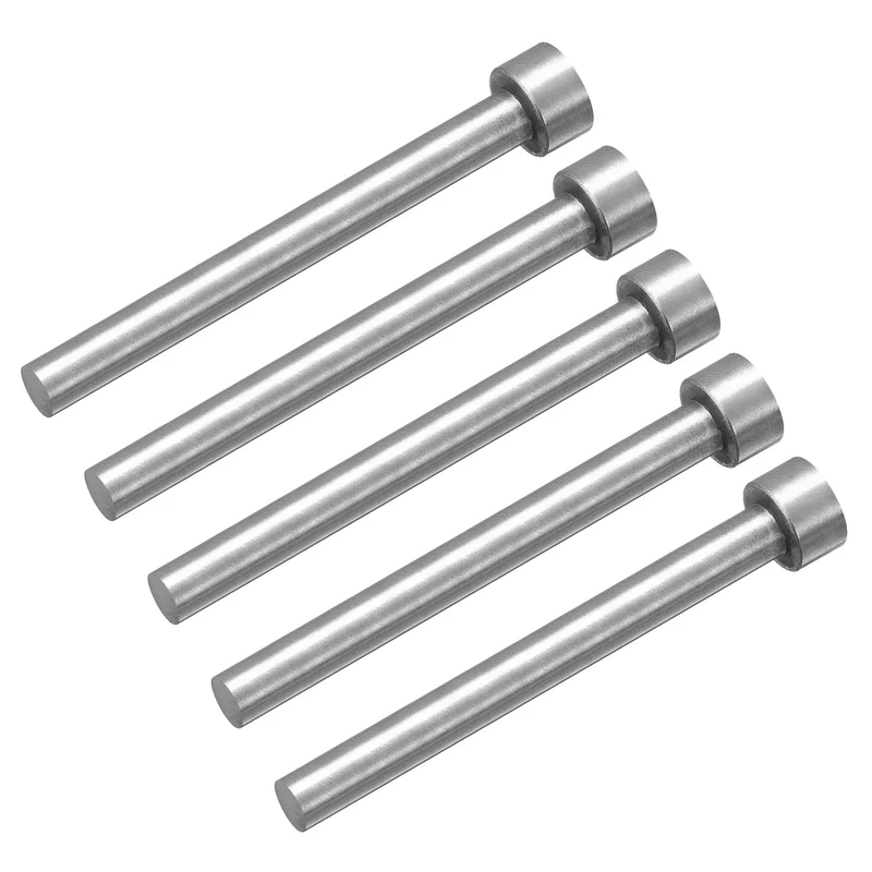 5Pcs Straight Ejector Pins, 7.5mm Dia. SKD61 Round Tip Punch 100mm Long