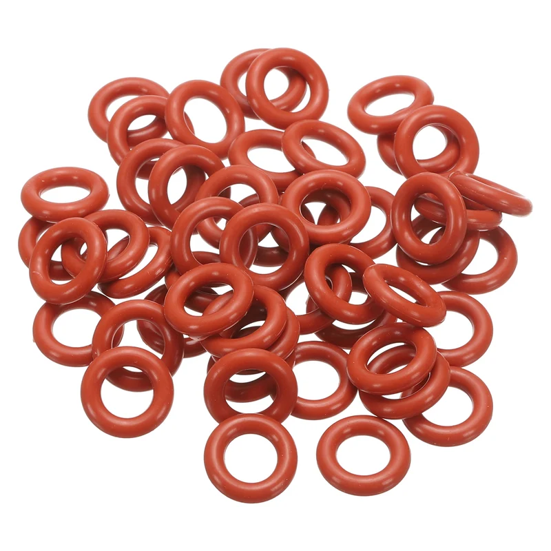 100Pcs Silicone O-Ring 16mm OD 10mm ID 3mm Width VMQ Sealing Gasket, Red