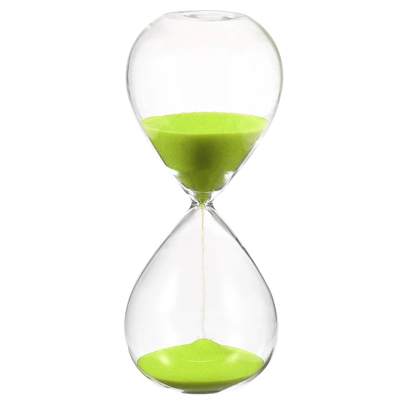 10 Minutes Sand Timer, Watch High Glass Sandglass Timer, Green
