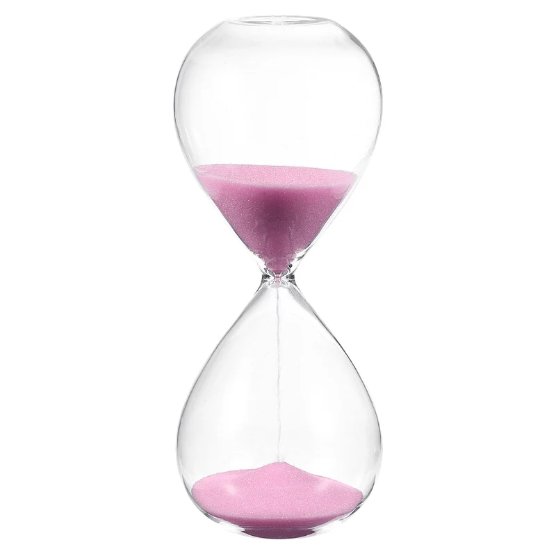 10 Minutes Sand Timer, Watch High Glass Sandglass Timer, Pink