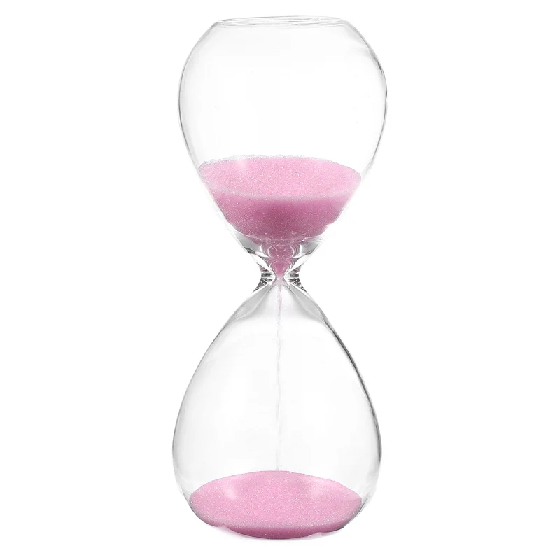 5 Minutes Sand Timer, Watch High Glass Sandglass Timer, Pink