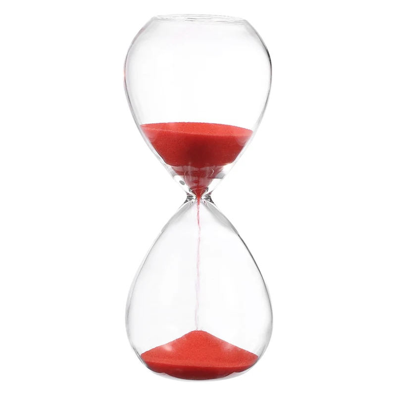 5 Minutes Sand Timer, Watch High Glass Sandglass Timer, Red