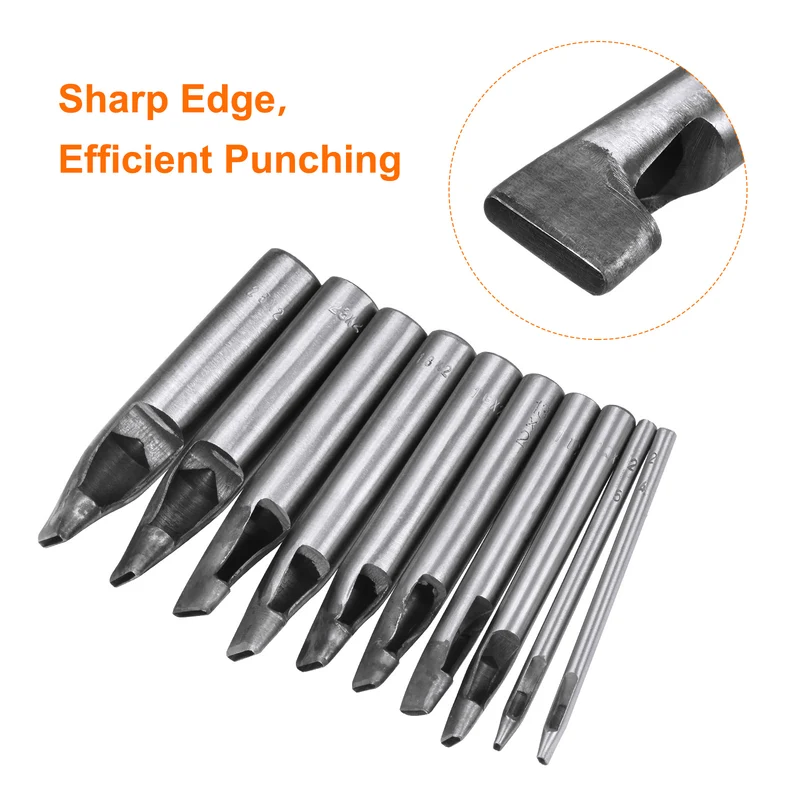 Leather Oval Hole Punch 30x6mm Belt Hole Puncher Oblong Hollow Punching Cutting Tool for Leather Crafting, Watch Band, Strap, Cloth, Gaskets
