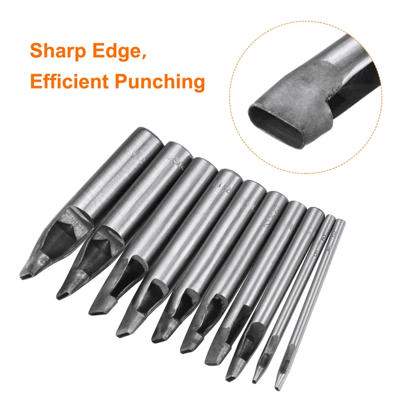 Leather Oval Hole Punch 14x6mm Belt Hole Puncher for Leather Crafting