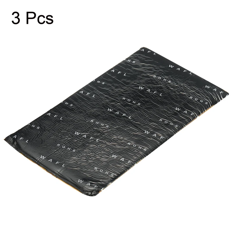3pcs Sound Deadening Mat Damping Block for Air Conditioner 220 x 120 x 4mm Black