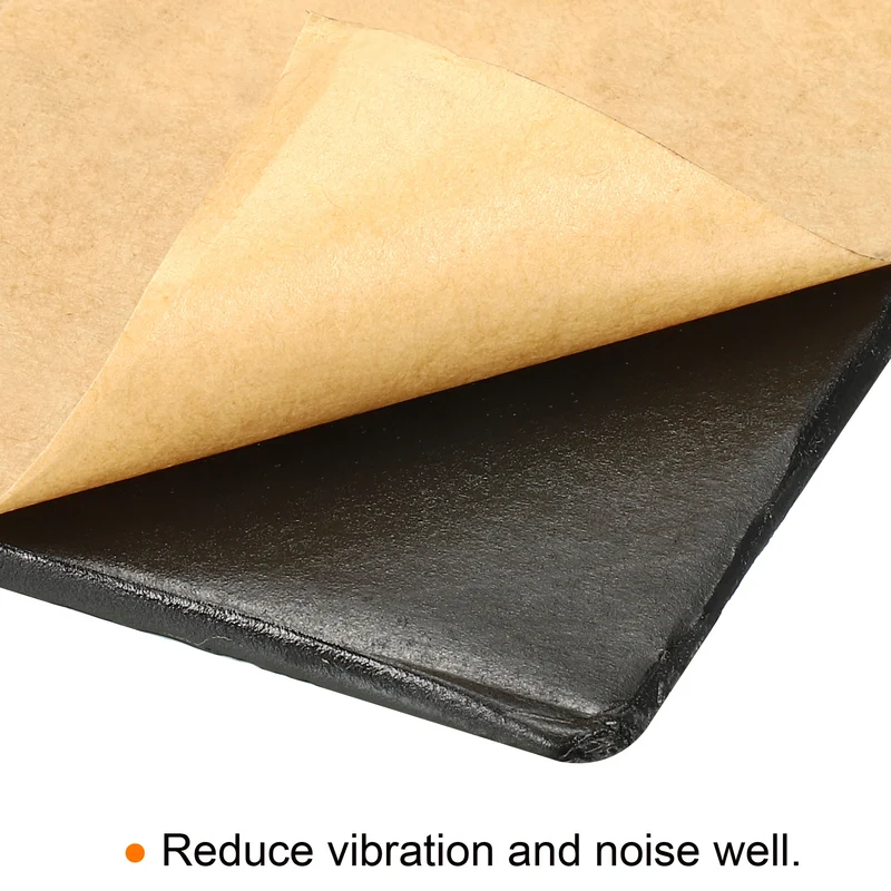 Sound Deadening Mat Damping Block for Air Conditioner 80 x 80 x 6mm, Black 5pcs