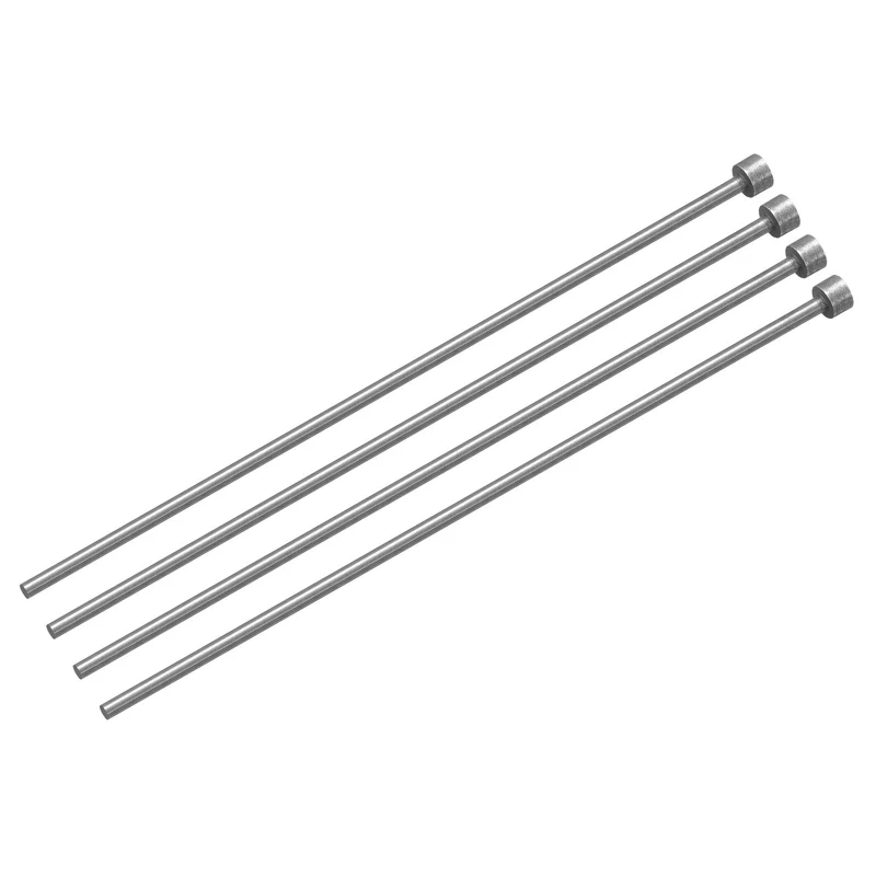 Straight Ejector Pins, 2.5mm Dia 65Mn Steel Round Tip Punch 150 Long 4Pcs