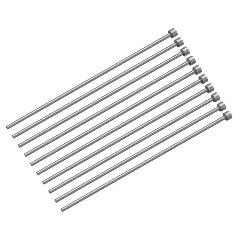 Straight Ejector Pins, 2.5mm Dia 65Mn Steel Round Tip Punch 150 Long 20Pcs