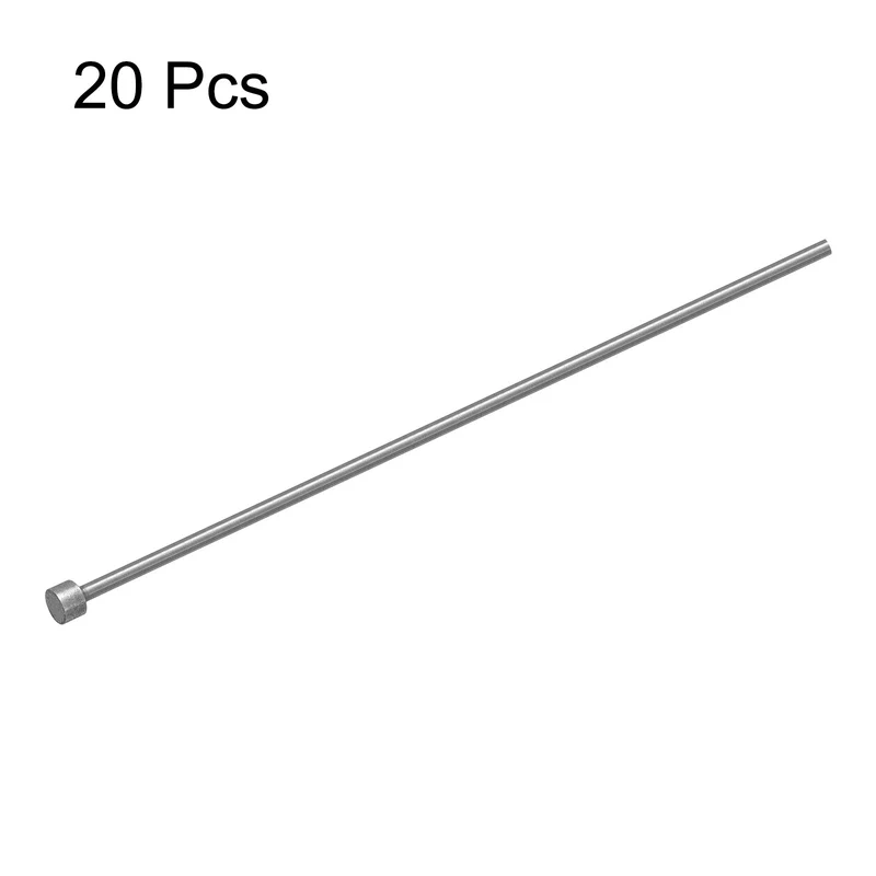 Straight Ejector Pins, 2.5mm Dia 65Mn Steel Round Tip Punch 150 Long 20Pcs