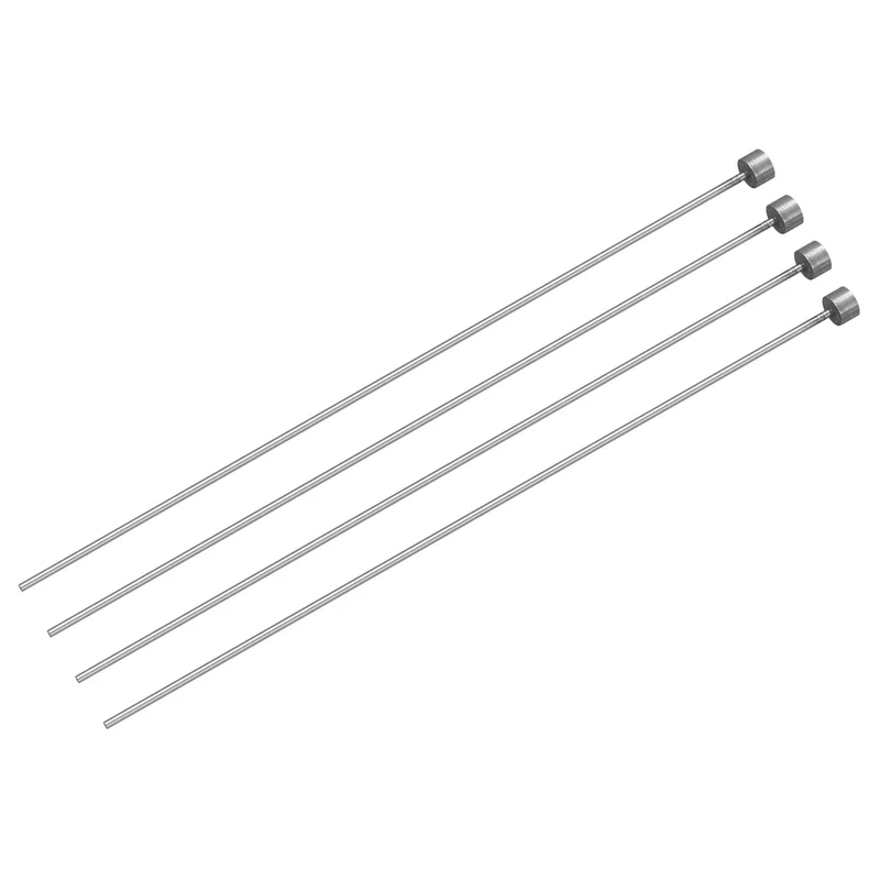 Straight Ejector Pins, 2mm Dia 65Mn Steel Round Tip Punch 150 Long 4Pcs