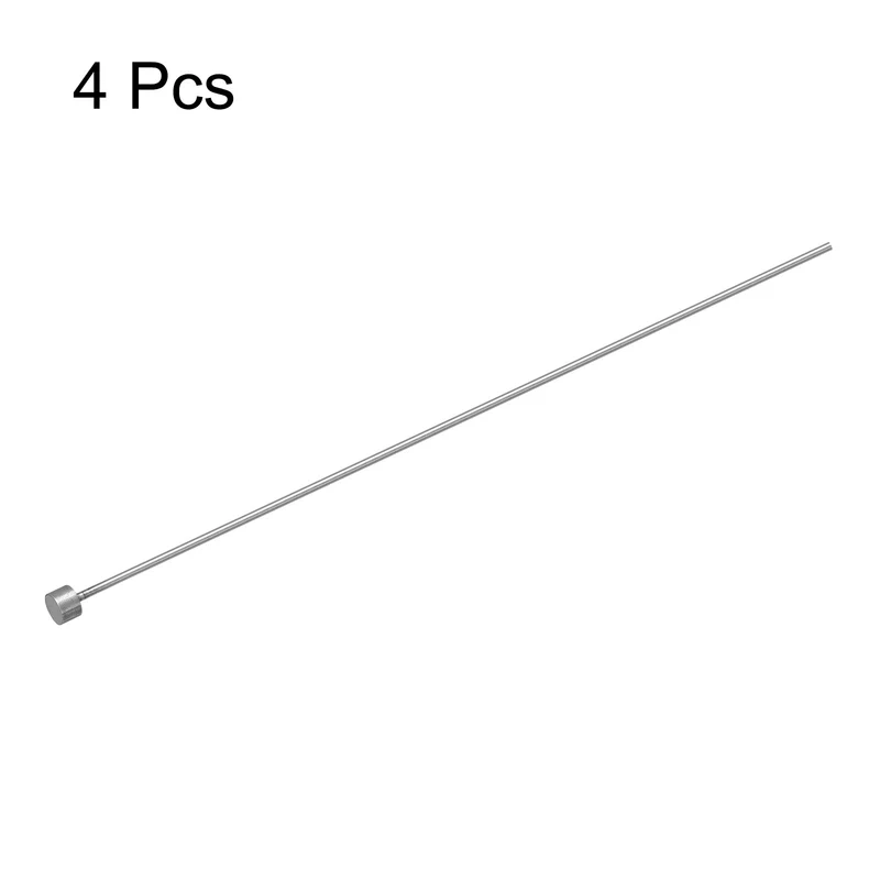Straight Ejector Pins, 2mm Dia 65Mn Steel Round Tip Punch 150 Long 4Pcs