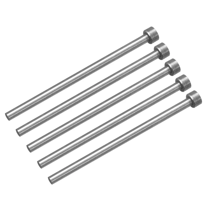 5Pcs Straight Ejector Pins, 4.5mm Dia. SKD61 Round Tip Punch 100mm Long