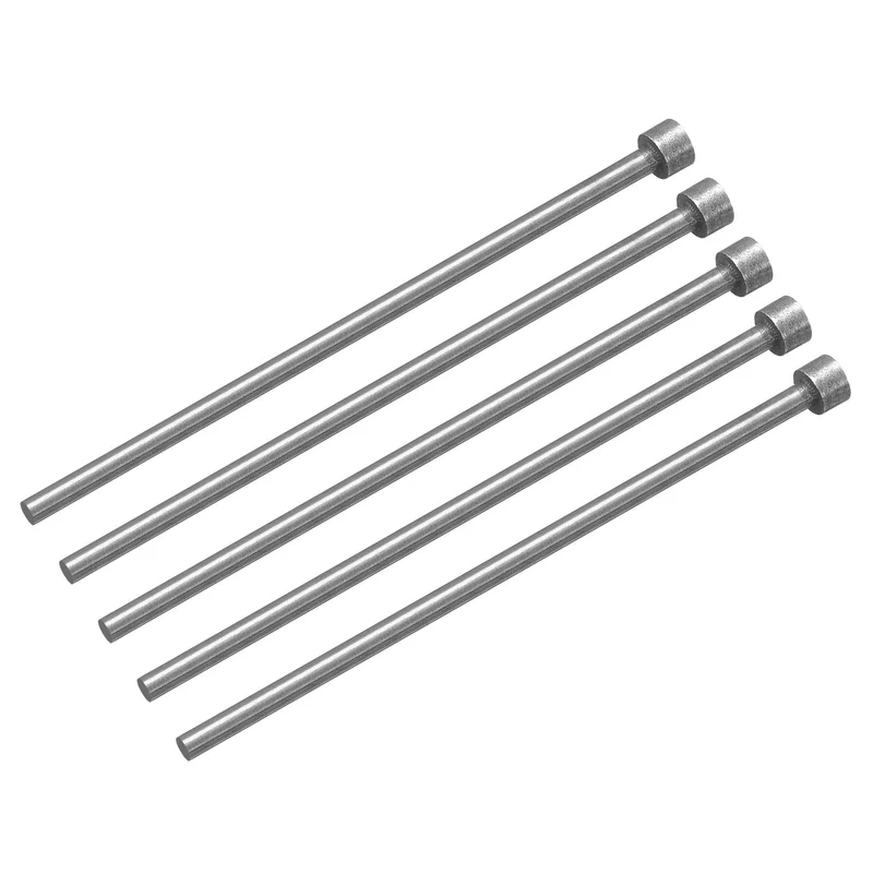 5Pcs Straight Ejector Pins, 3.5mm (0.14") Dia. SKD61 Round Tip Punch 100mm (4") Long for Mechanical Maintenance