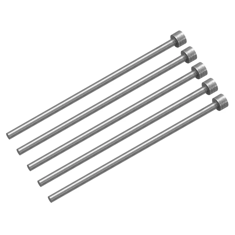 5Pcs Straight Ejector Pins, 3mm Dia. SKD61 Round Tip Punch 100mm Long