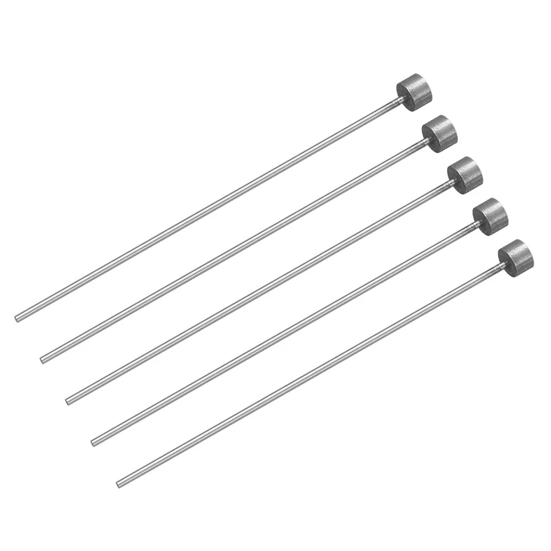5Pcs Straight Ejector Pins, 1.5mm (0.06") Dia. SKD61 Round Tip Punch 100mm (4") Long for Mechanical Maintenance