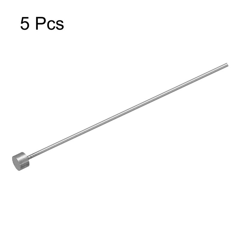 5Pcs Straight Ejector Pins, 1.5mm (0.06") Dia. SKD61 Round Tip Punch 100mm (4") Long for Mechanical Maintenance