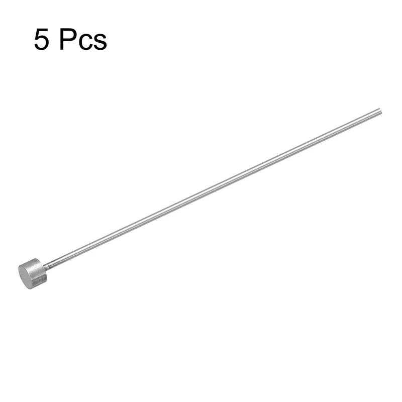 5Pcs Straight Ejector Pins, 1mm Dia. SKD61 Round Tip Punch 100mm Long