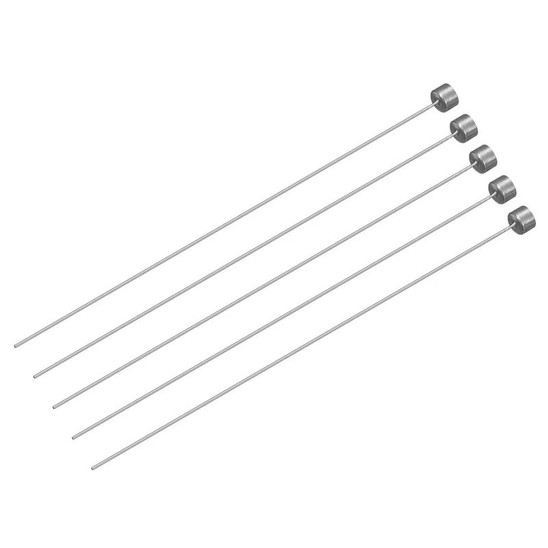 5Pcs Straight Ejector Pins, 0.9mm (0.035") Dia. SKD61 Round Tip Punch 100mm (4") Long for Mechanical Maintenance