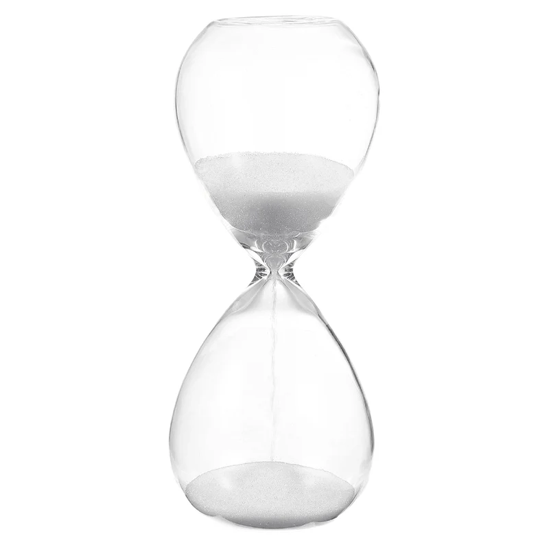 5 Minutes Sand Timer, Watch High Glass Sandglass Timer, White