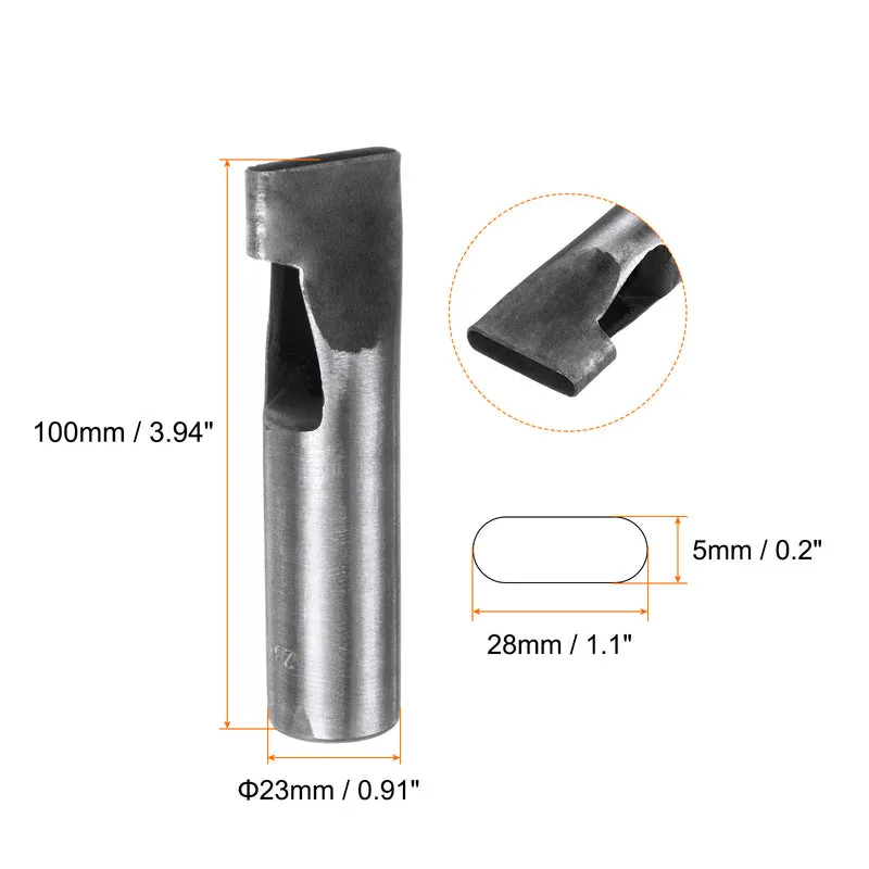 Leather Oval Hole Punch 28x5mm Belt Hole Puncher for Leather Crafting