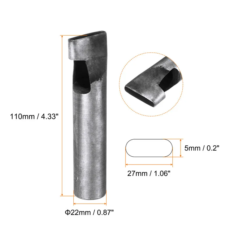 Leather Oval Hole Punch 27x5mm Belt Hole Puncher for Leather Crafting