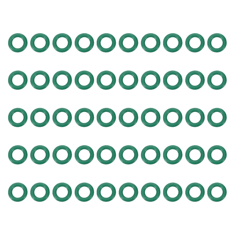50Pcs Fluorine Rubber O-Ring 8mm OD 5mm ID 1.5mm Width,FKM Seal Gasket,Green
