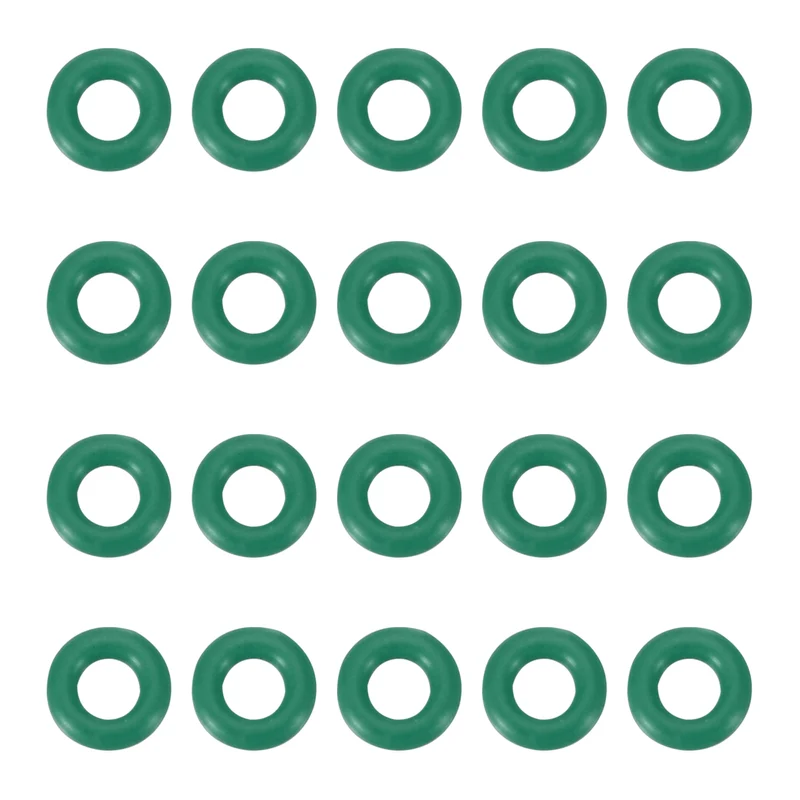 20Pcs Fluorine Rubber O-Ring 5.5mm OD 2.5mm ID 1.5mm Width,FKM Seal Gasket,Green