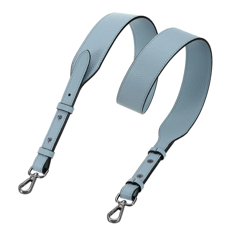 45.3" Adjustable PU Leather Purse Strap Crossbody Replacement Blue/Black