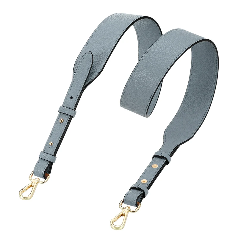 45.3" Adjustable PU Leather Purse Strap Crossbody Replacement Blue/Gold