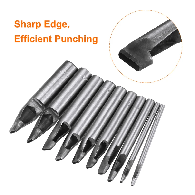 Leather Oval Hole Punch 15x5mm Belt Hole Puncher for Leather Crafting