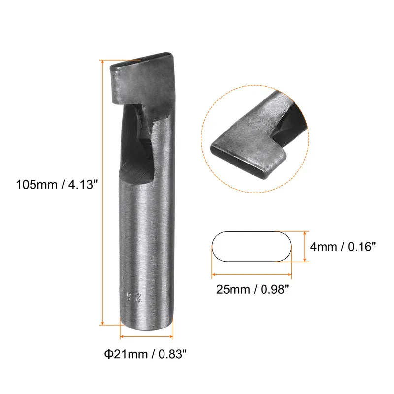 Leather Oval Hole Punch 25x4mm Belt Hole Puncher for Leather Crafting